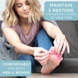 Mind Bodhi Toe Separators - Correcting Bunions and Restoring Toes to Their Original Shape - For Men and Women - Toe Spacers Bunion Corrector – Blue