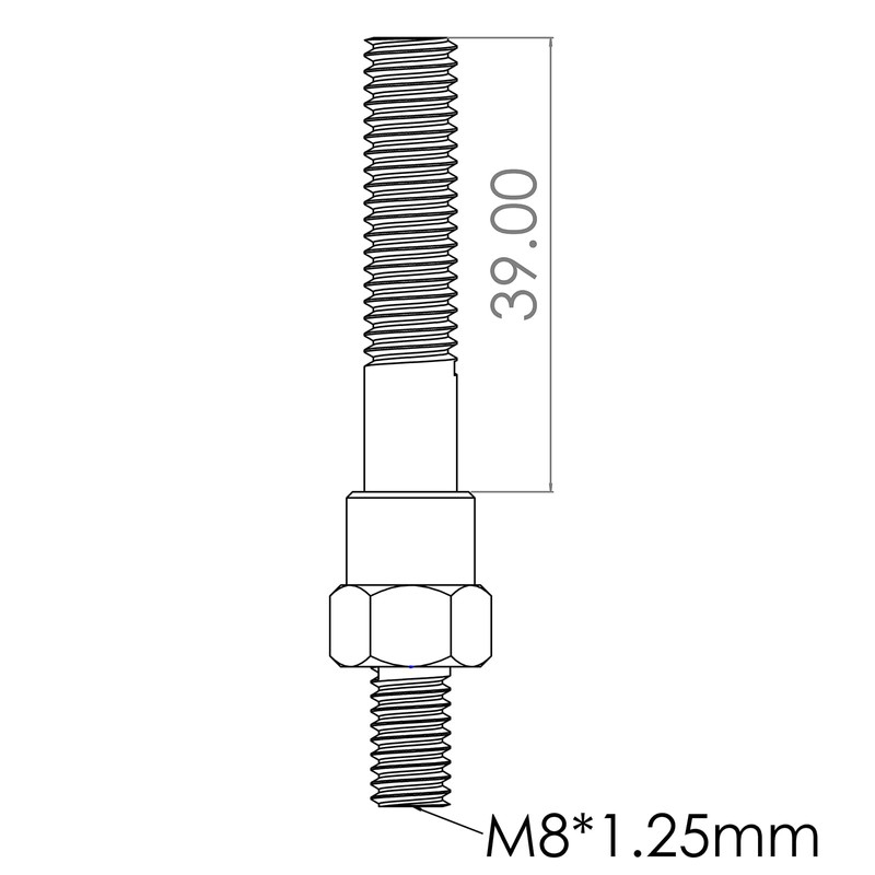 CORWIN 5/16-18 Extended Rivet Nut Gun Mandrels and Nosepiece Set,