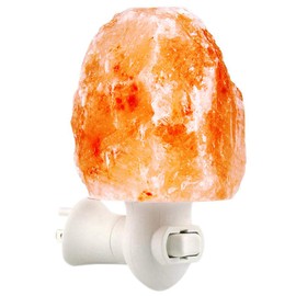 Natural Pink Himalayan Rock Salt Plug in Night Light with On/Off Switch and 15 Watt Bulb Gibraltar Nightlight - Ideal Small lamp - Salt Lamp for Home Decor - Himalayan Salt Lamp - Night Light Lamp