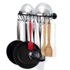 Wallniture Cucina 16" Wall Mount Kitchen Organization Storage Rail with