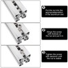 Amentalove Set of 42 T-Slot Nuts M8 with Centring Ball
