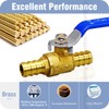 Horiznext pex valves 1/2 inch, brass full port pex shut
