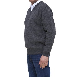 V Neck Jumper Long Sleeve Regular Smart Work Office Casual Wear Classic Style