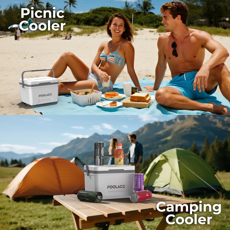 Portable Personal Cooler, Poolside Ice Chest for Above Ground Pool