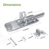 Galvanised Brenton Bolt Sliding Door Lockable Padbolt – 4" (100mm)