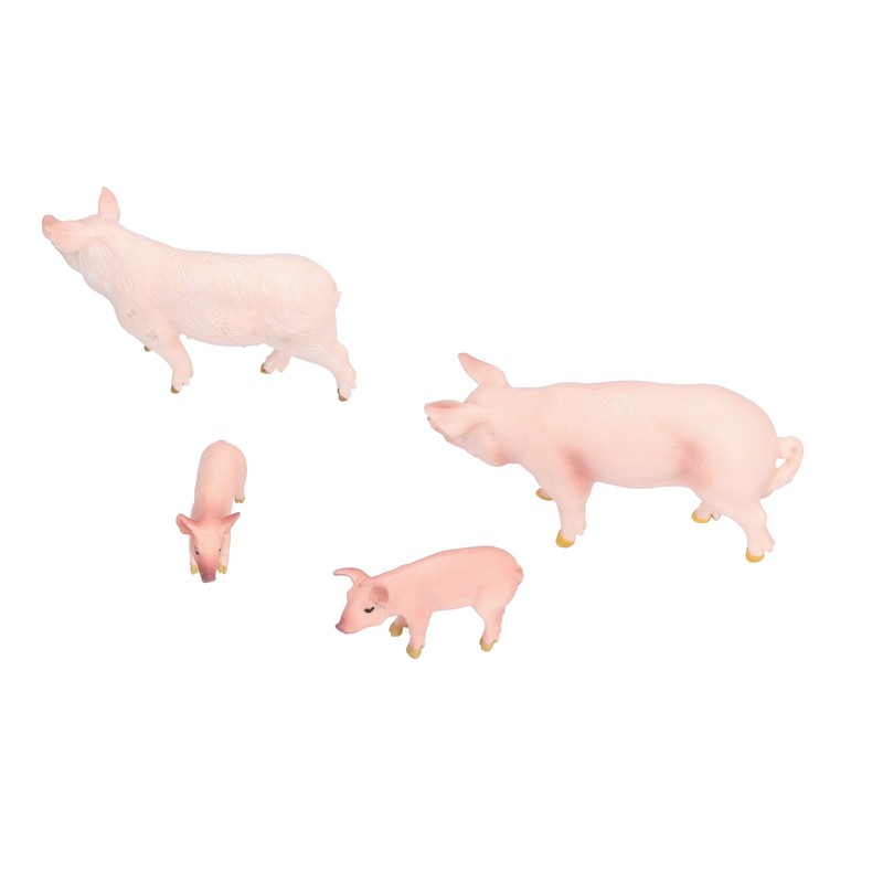 Simulation Farm Pig Animals Model Figures Toy Set Preschool Educational