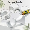 Wood Curtain Rod Brackets, MfhdgXAvs 2Pcs Wall Mount White Closet