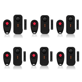 NineLeaf Pool Alarms for Doors and Windows, Pool Window Alarms, Door Alarms for Kids Safety 4-Level Volume Waterproof,108dB Loud Door Alarm for Pool, Windows, Garages, Apartment, and Home Safety, 6Pcs