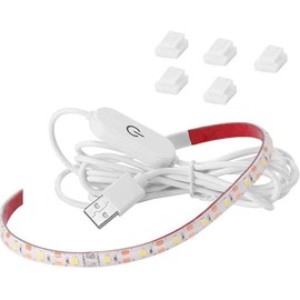 CUQI USB Sewing Machine Light Strip, 5V 30CM LED Sewing Light Strip with Touch Dimmer and Adhesive Clips, 18 Dimmable LED Fit Sewing Machines, Kitchen Cabinet, Baby Cribs (White)