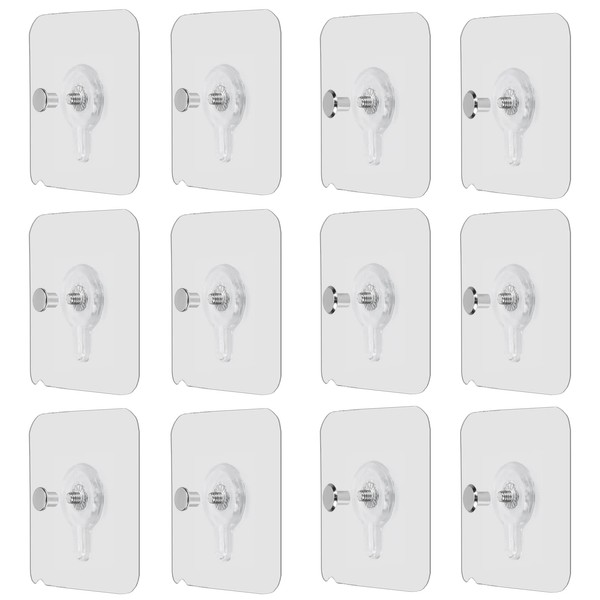 OOTSR 12-Set Adhesive Screws Stickers for Picture Frame, Wall Mount