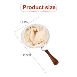 Taicols Coladores de Filtro de café de Tela, Filtro de café Hecho a Mano, filtro de tela para cafe hecho, Mano de Tela de Franela Lavable Reutilizable con de Madera