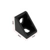 LT Easiyl 25pcs Extruded Aluminum Profile Black Aluminum Profile Corner