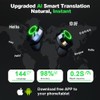 ZYHKJYL AI Language Translator Earbuds, Supports 144 Languages,Online Translation Real