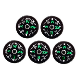 SUPVOX 3pcs Survival Gear Compass Mini Pocket Compass for Camping Accessories Button Compass Watch Band Mount Liquid Compass for Outdoor Adventure
