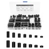 80pcs ABS Round Spacer Washer Assortment Kit，M6 M8 Screws Nylon