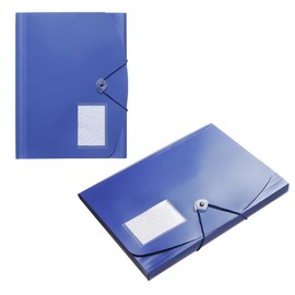 A4 Jumbo Folder with Elasticated Corners Polypropylene Blue