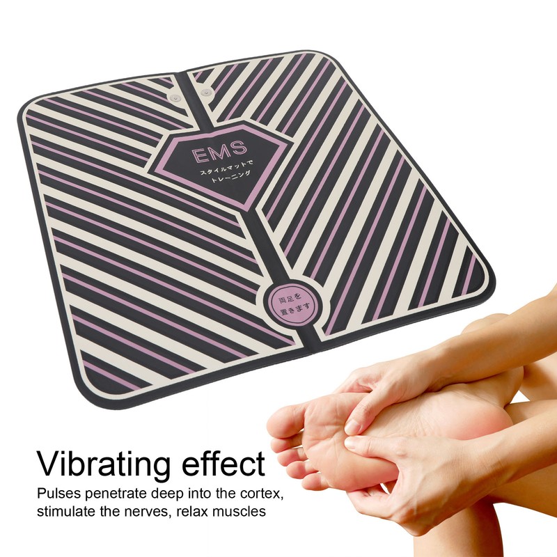 Foot Stimulator Massager Mat 31cm Square Remote Control Foot Massage