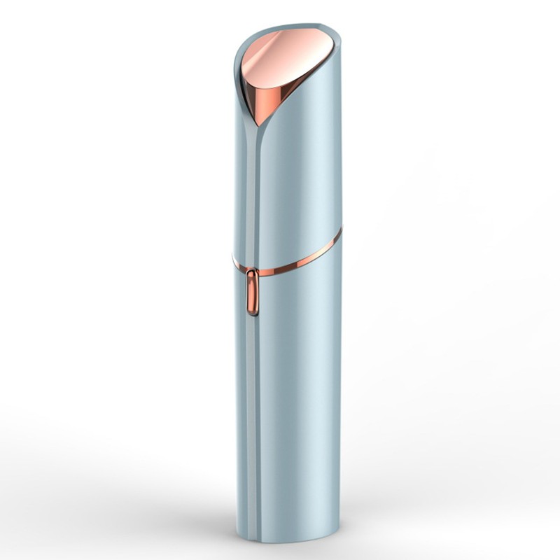 Electric Facial Hair Remover Women Lipstick Shaped Portable USB Charging