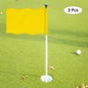 TIXIPEM Golf Flag with Tube Inserted [3pcs] - Nylon Putting