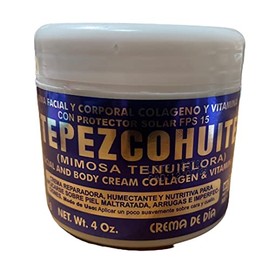 Del Indio Papago Tepezcohuite 120G Crema Piel Colageno Y Vitamina E Protector Solar Spf-15 Blanco                                                     