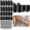 ITeVe.GD 30° Deck Railing Stair Brackets Connectors,Heavy Duty Steel 1.2