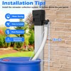 WADEO Rainwater Collection System, Downspout Diverter Fits for 2"x 3"