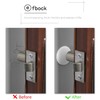 Wall Protectors from Door Knobs-Efbock White Silicone Door Stoppers Wall