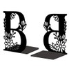 Peacoblue 5.3"x4.3"x7.1" Metal Bookends, Heavy Duty Book Ends for Shelves