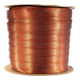 Paracord Planet Tubular Webbing 1 Inches – Heavy Duty Nylon/Rescue Harnesses Work Great for Outdoors (5 Yards - Rust)