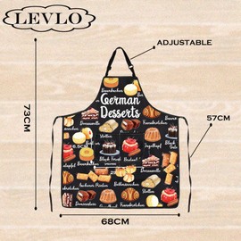 German Desserts Europe Cuisine Lover Kitchen Apron Mom Dad BFF Germany Food Baking Travel New Home Gift (German Desserts)