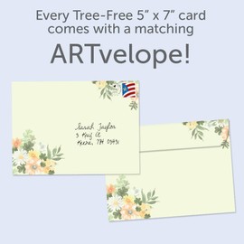 Tree-Free Greetings Good Luck Greeting Card 2 Pack Eco Friendly Made in USA 100% Recycled Paper 5"x7" Lots of Luck (GT65325)
