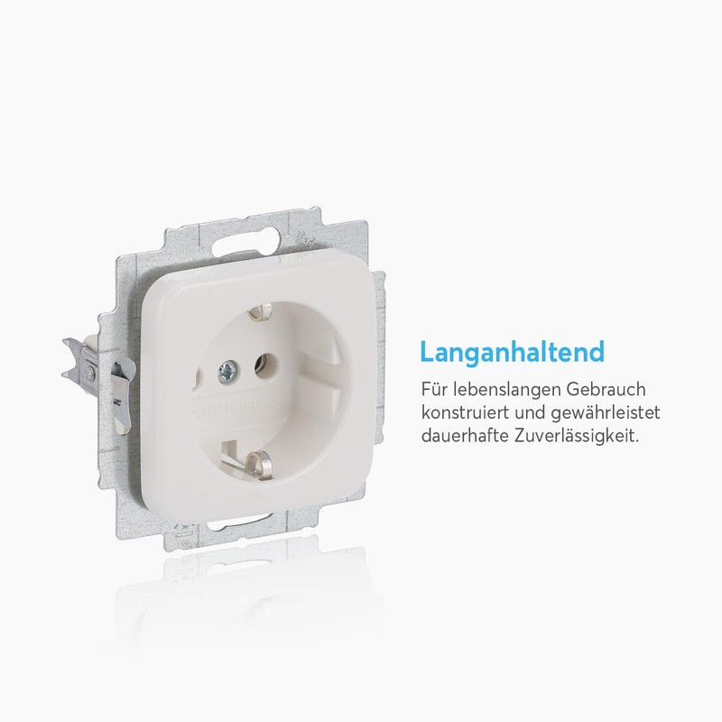 Busch-Jaeger 20EUC-214 SCHUKO-Steckdosen-Einsatz, weiß, Reflex SI