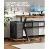 Akxomel Mobile CPU Stand, Computer Tower Stand with 4 Caster