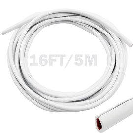 Car Edge Protection Strip, CTRICALVER 5M Car Edge Trim Car Door Edge Protection U-shaped Car Flap Door Edge Protection, Suitable for SUV Saloon MPV and Most Models (White)