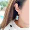 KH Aretes De Panditas Colores Tornasol