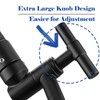 Matte Black Shower Head Extension - 13'' Adjustable Arm for