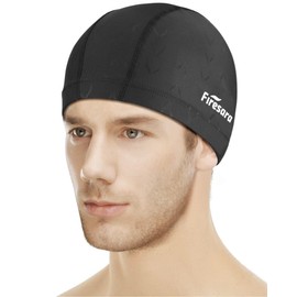 Firesara Fishtail Fabric Swimming Cap Women Men, Breathable High Elasticity Swim Cap Hair Protection Quick Dry Soft for Long Hair Short Hair, Kids Boys and Girls