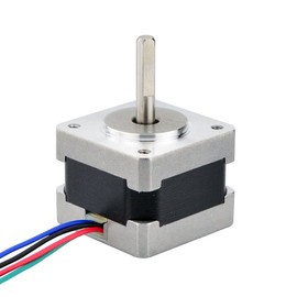 STEPPERONLINE Nema 14 Stepper Motor 0.9deg(400 Steps/rev) 0.4A 11Ncm/15.6oz.in Bipolar 4-Wires