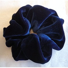 Royal Blue Velvet Scrunchies-Small - Made in the USA