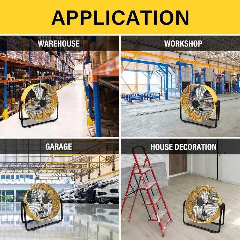 Simple Deluxe Drum Fan 20“/24"/30”/36 - 20 Inch