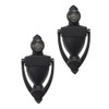 QCAA Door Knocker with 180 Degree Viewer, Zinc Die-Cast Construction