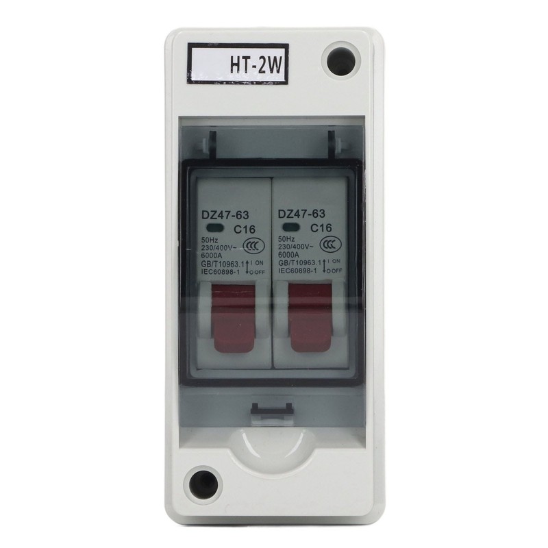 Miniature Circuit Breaker DZ47 63 16A 400V 2 Pole Waterproof