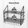 VyGrow 28 Inch Pot Rack Wall Mounted, 2 Tier Pots
