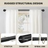 NiceCho 28" to 54" Long Window Curtain Rod sturdy hanger