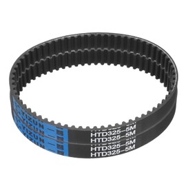 QUARKZMAN Pack of 2 HTD-5M rubber toothed belt, 65 teeth, 325 mm pitch length x 15 mm width x 3.6 mm height, closed loop groove belt