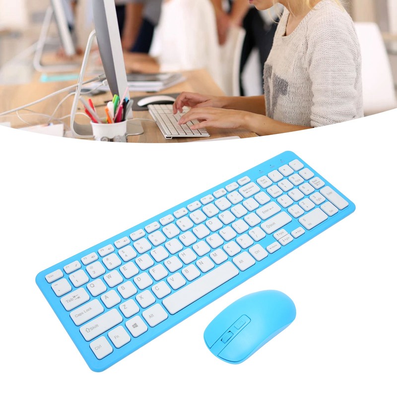 96 Key Wireless Keyboard Mouse Combo 10 Meters Transmission Fade
