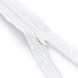 YKK Bed Linen Zip in White, Not Separable, 155 cm, Duvet Covers, Duvets, Pillows