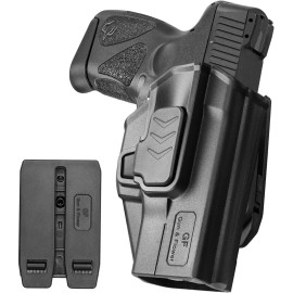 Gun&Flower OWB Holster for Taurus G2C G3C Millennium G2 PT111/PT140 With Molle&Clip