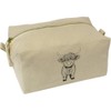 'Cute Highland Cow' Canvas Wash Bag/Makeup Case (CS00042111)