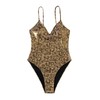 YAUASOPA Sexy Liquid Metallic Glitter One piece Push Up Swimsuit